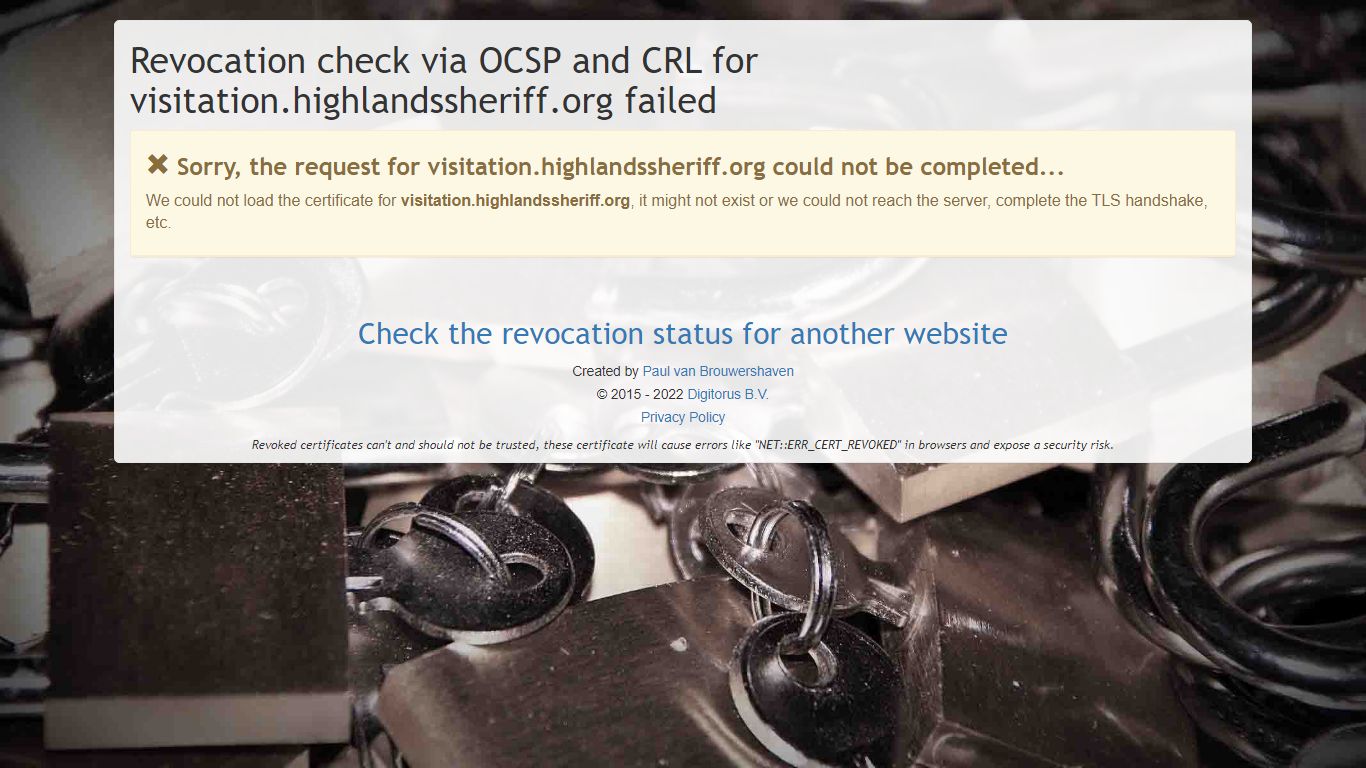 visitation.highlandssheriff.org revocation status